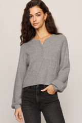Light Gray Westmont Henley Sweater Sweater