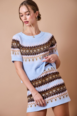 Tan Love At First Knit Jacquard Sweater Sweater