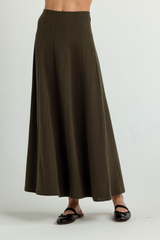 Light Gray Mallory Skirt Maxi Skirt