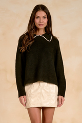 Black Cozy Charm Sweater Sweater
