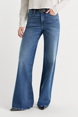 Lavender Soft Tech Good Petite Palazzo Jeans in Ridicule Jeans