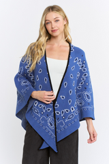 White Smoke Bandana Baby Kimono Cardigan Cardigan