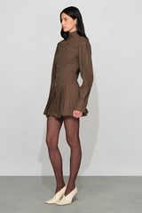 Light Gray Solene Denim Mini Dress Mini Dress