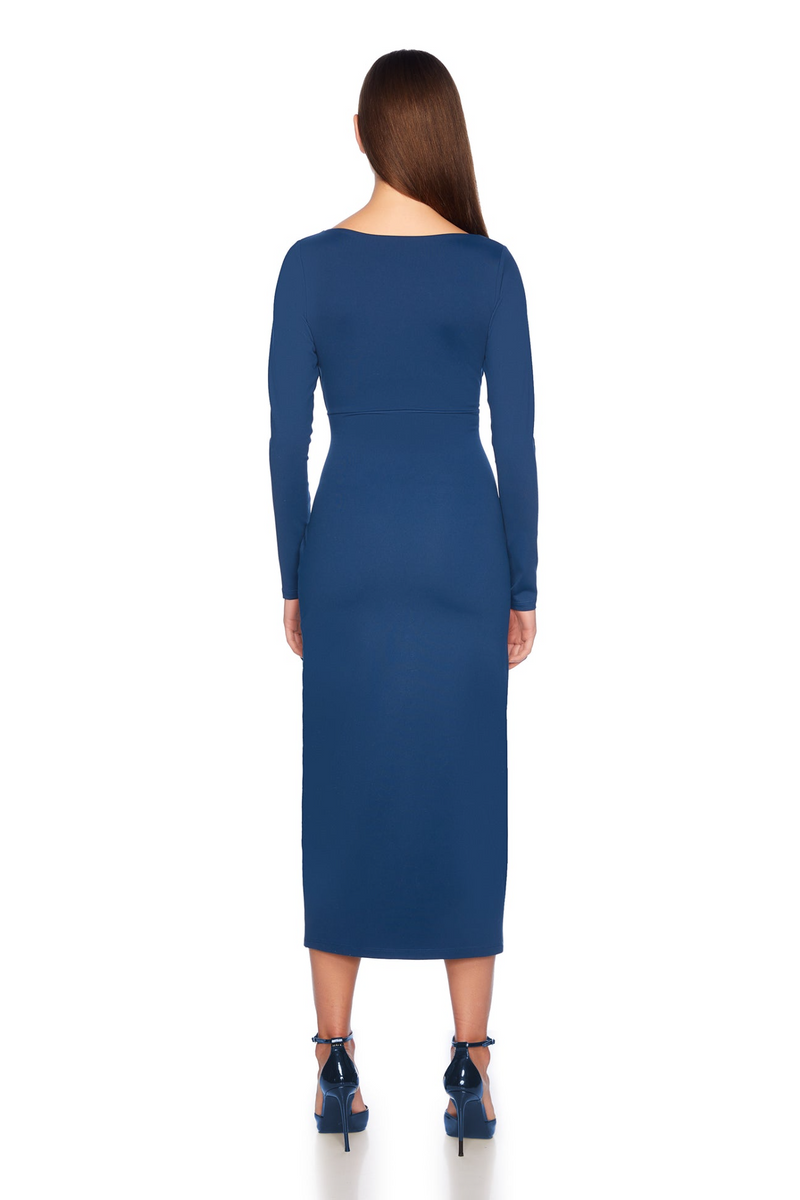 Susana Monaco Wrap Midi Dress Stratus / S Susana Monaco Wrap Midi Dress Stratus / S