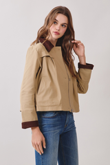 Light Gray September Song Cropped Jacket Jacket