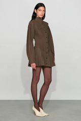 Light Gray Solene Denim Mini Dress Mini Dress