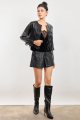 Lavender Daredevil Fringe Jacket Jacket