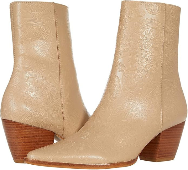 Caty Bootie | Natural Paisley