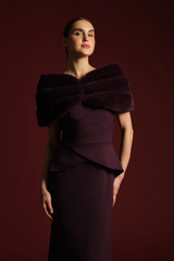 Black Sierra Faux Mink Shawl Shawl