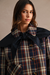Black Autumn Reversible Plaid Jacket Jacket