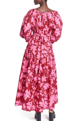 Maroon Kenya Dress Maxi Dress