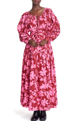 Maroon Kenya Dress Maxi Dress