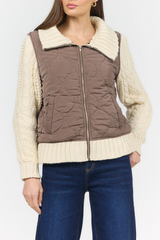 Lavender Petra Quilted Sweater Sweater