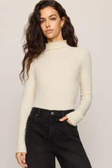 Light Gray Hattie Long Sleeve Top Top