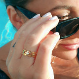 Dim Gray Kai Fish Adjustable Ring Ring