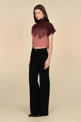 Black Harper Ombre Knit Top Sweater