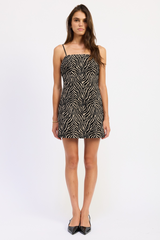 Lavender Pretty Women Zebra Mini Dress Mini Dress