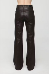 Evie High Rise Slim Boot | Coated Mocha