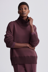 Light Gray Baker High Neck Sweat Sweatshirt