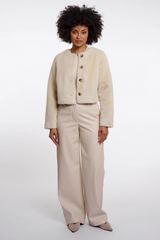 White Smoke Lovi Cropped Jacket Jacket