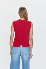 Lavender Leandra Sleeveless Crewneck Sweater Sweater