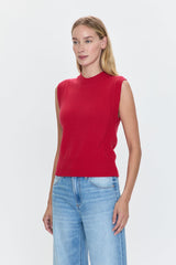 Lavender Leandra Sleeveless Crewneck Sweater Sweater