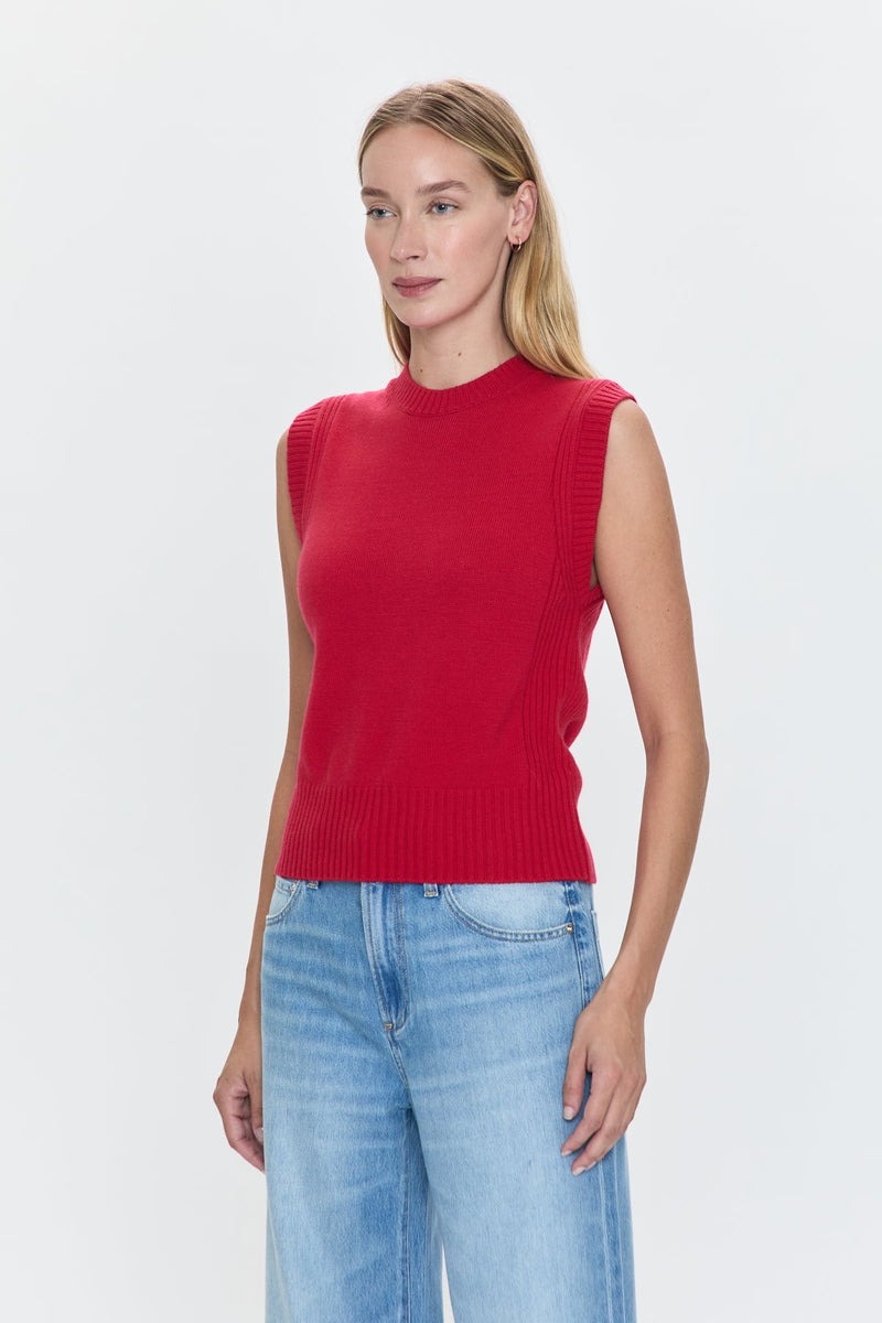 Lavender Leandra Sleeveless Crewneck Sweater Sweater