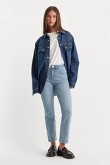 Lavender Good Legs Straight Jeans in Indigo1154 Jeans