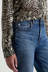 Dark Slate Gray Brinley Mid-Rise Straight | Main Street Pant