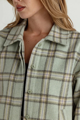 Dark Sea Green Theo Jacket in Moorland Plaid Jacket