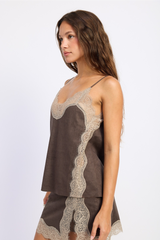 White Smoke Iria Lace Cami Cami