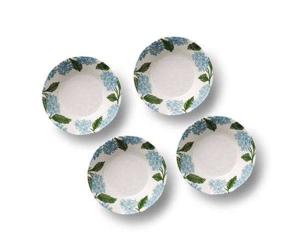 Light Gray Hydrangea Melamine Bowls