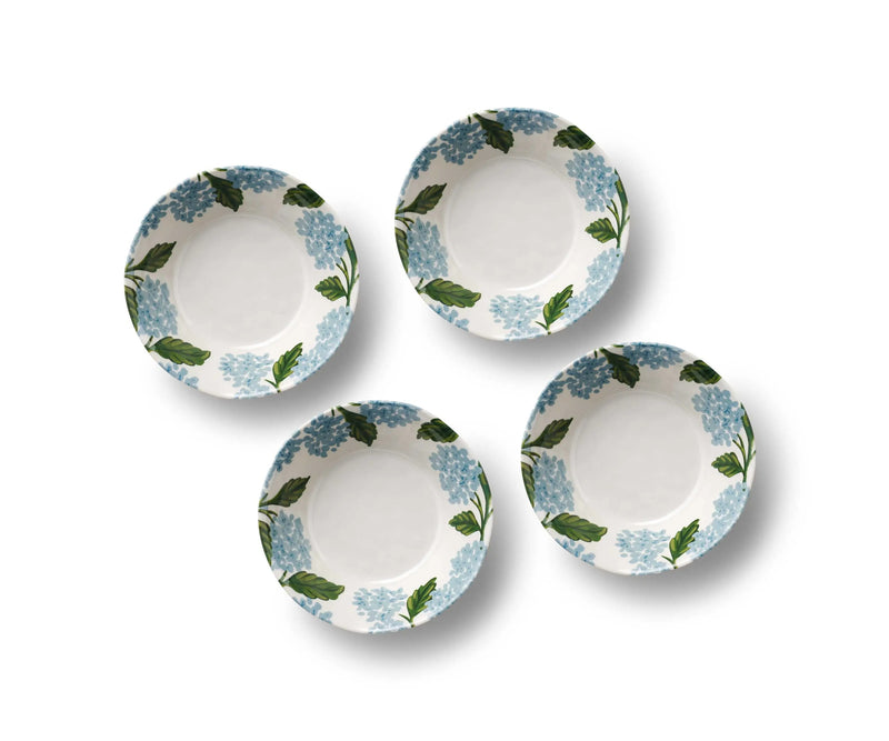 Light Gray Hydrangea Melamine Bowls
