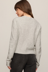 Light Gray Medina Cardigan Cardigan