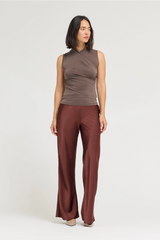 Lavender City Muse Overlap Sleeveless Top Top
