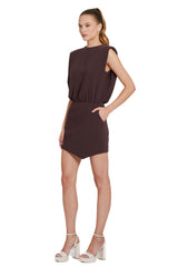 Rosy Brown Aisling Dress Mini Dress
