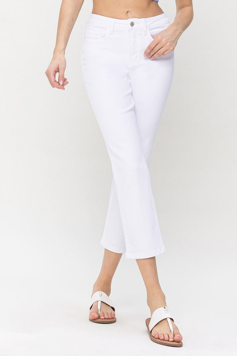 Lavender Jeanne High Rise Crop Straight Jeans Jeans