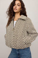 Rosy Brown Dunaway Bubble Jacket Jacket