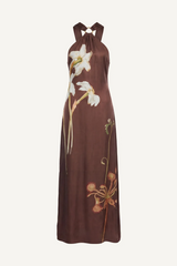 Dark Olive Green Ives Maxi Dress in Lueur Maxi Dress