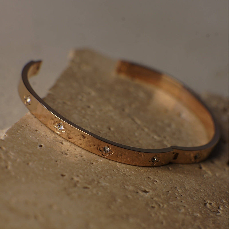 Dim Gray Asta Rose Gold Bangle Bracelet Bracelet
