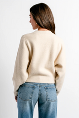 White Smoke Carrara Solid Sweater Sweater