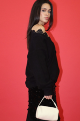 Tomato Love Story Lace Sweater Sweater