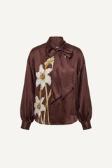Dark Slate Gray Olivia Top in Lueur Blouse