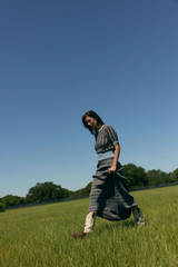 Dark Olive Green Gerty Skirt in Dewfall Maxi Skirt