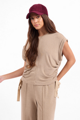 White Smoke Tommy Knit Top Top