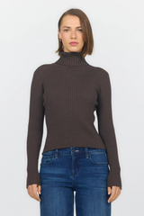 Dark Slate Gray Arlen Long Sleeve Sweater Sweater