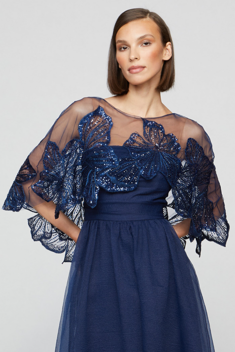 Ginny Beaded Capelet Gown Two Cumberland Ginny Beaded Capelet Gown Two Cumberland