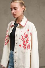 Rosy Brown Bloom With Me Jacket Jacket