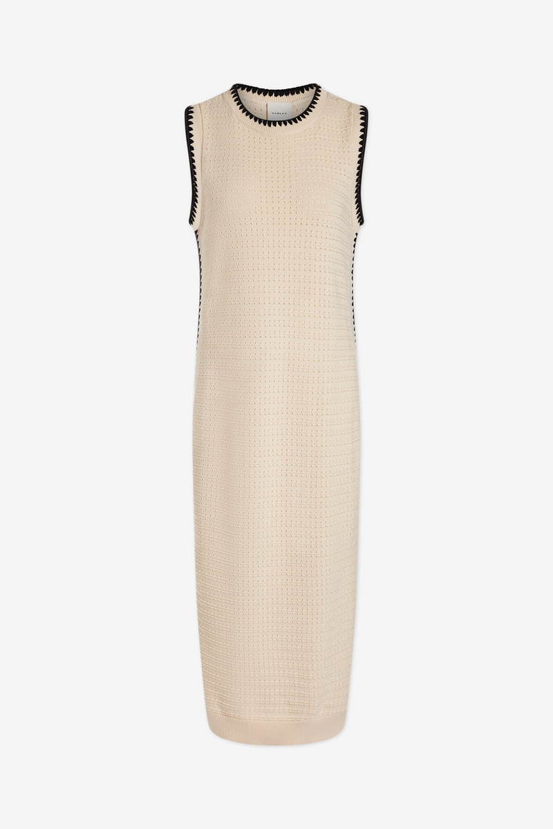 Beige Dwight Tank Knit Dress Midi Dress