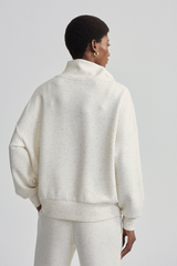 Light Gray Hawley Half Zip Sweat Sweater